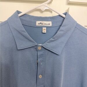 Peter Millar Men's Light Blue Polo Shirt